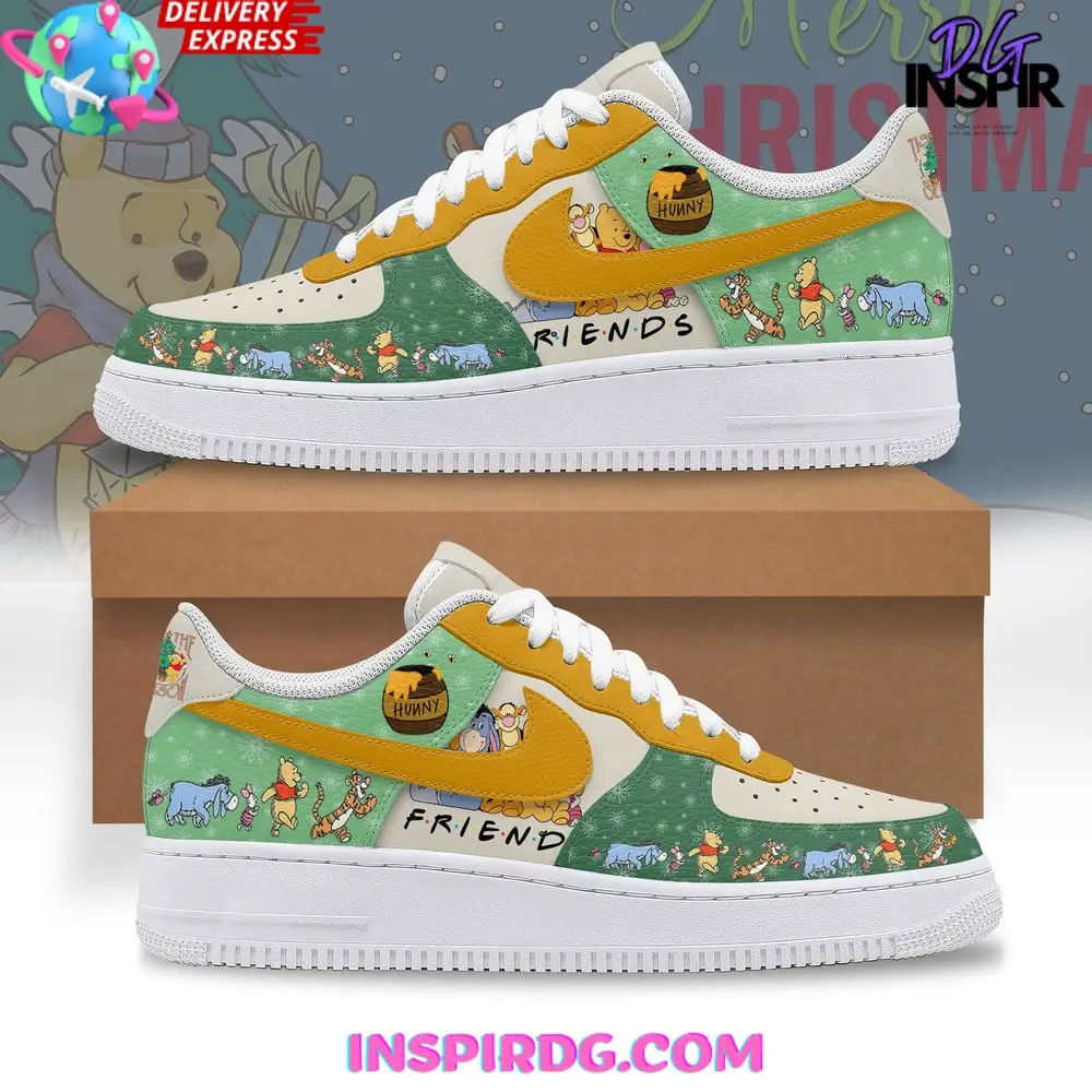 Winnie the Pooh Christmas Holiday Limited Edition Air Force 1