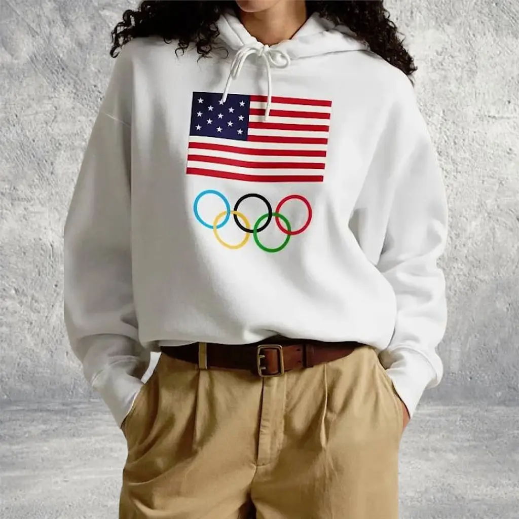 Winter Olympics 2026 Team USA Hoodie Olympic Theme Outfit Gift for Women Winter Olympics 2026 Team USA Hoodie Olympic Theme Outfit Gift for Women - Image 1