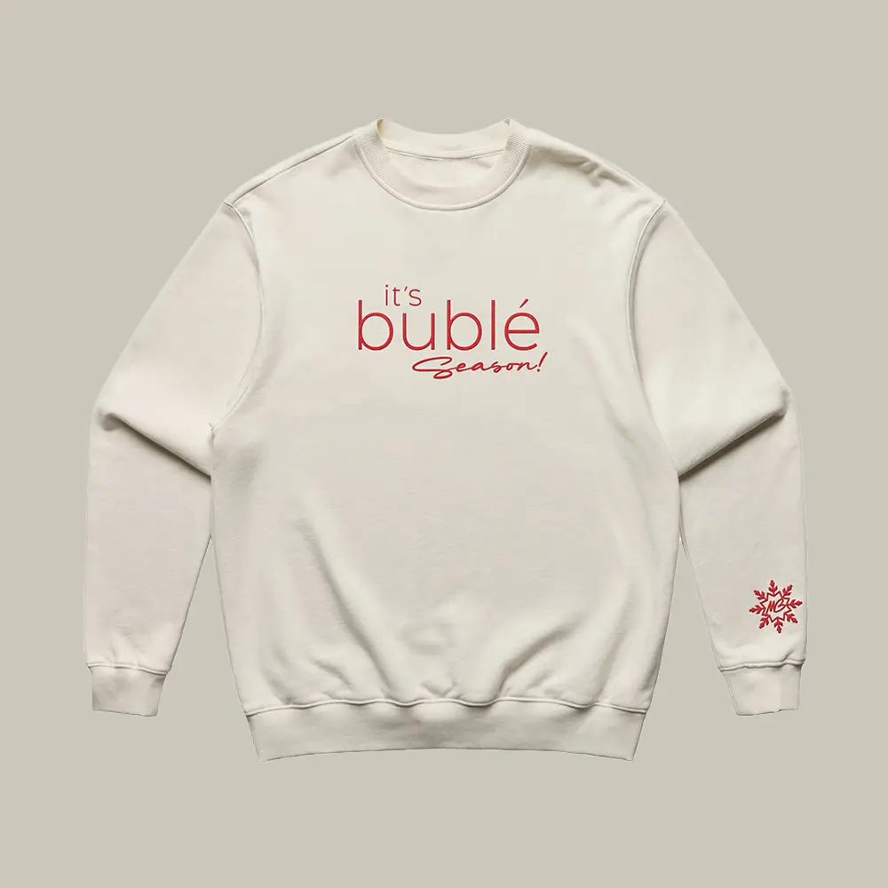WMC Merch It's Buble Season Sweatshirt Christmas Clothing Unique Gifts For Michael Bublé Lovers