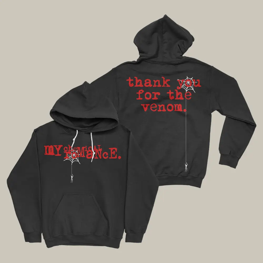 WMC Merch TYFTV Spiderweb Hoodie My Chemical Romance Apparel Best Gift For Him