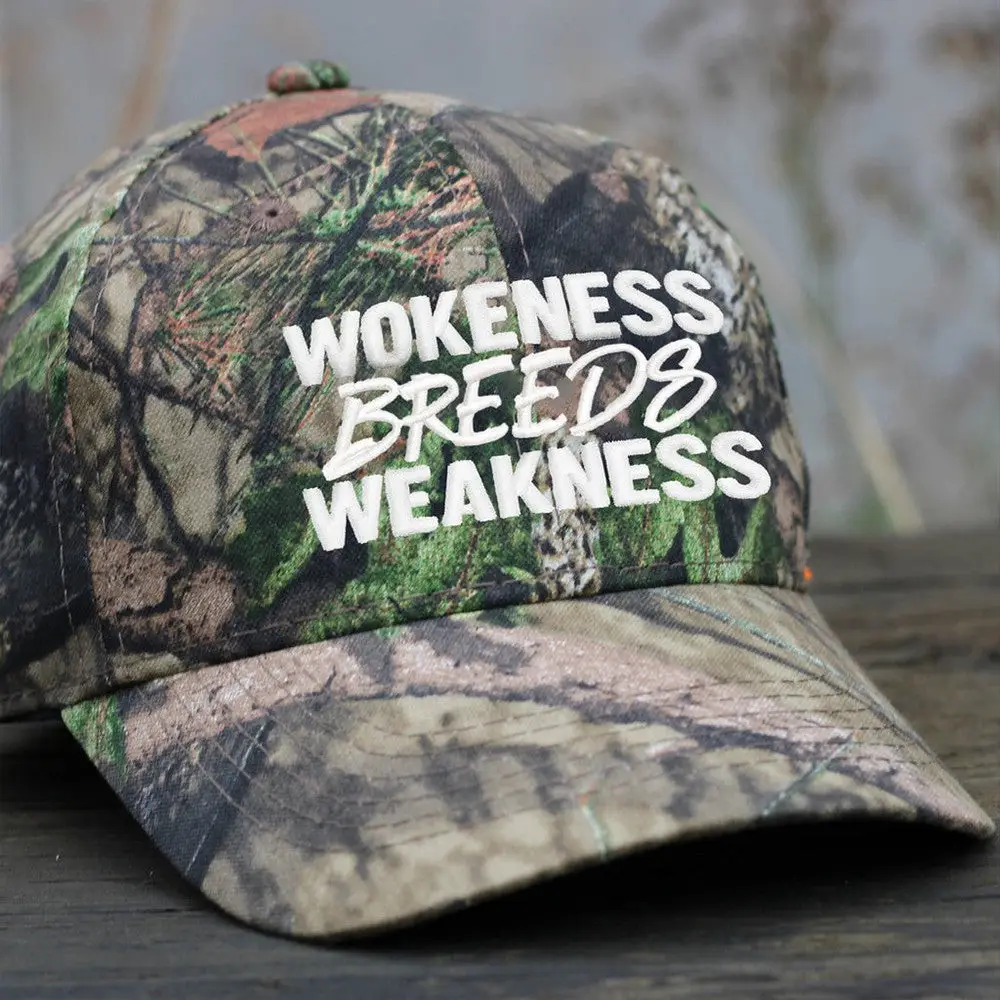 Wokeness Breeds Weakness Embroidered Camo Hat Anti Liberal Hat Gifts For Republican -WearandDecor Wokeness Breeds Weakness Embroidered Camo Hat Anti Liberal Hat Gifts For Republican -WearandDecor - Image 1