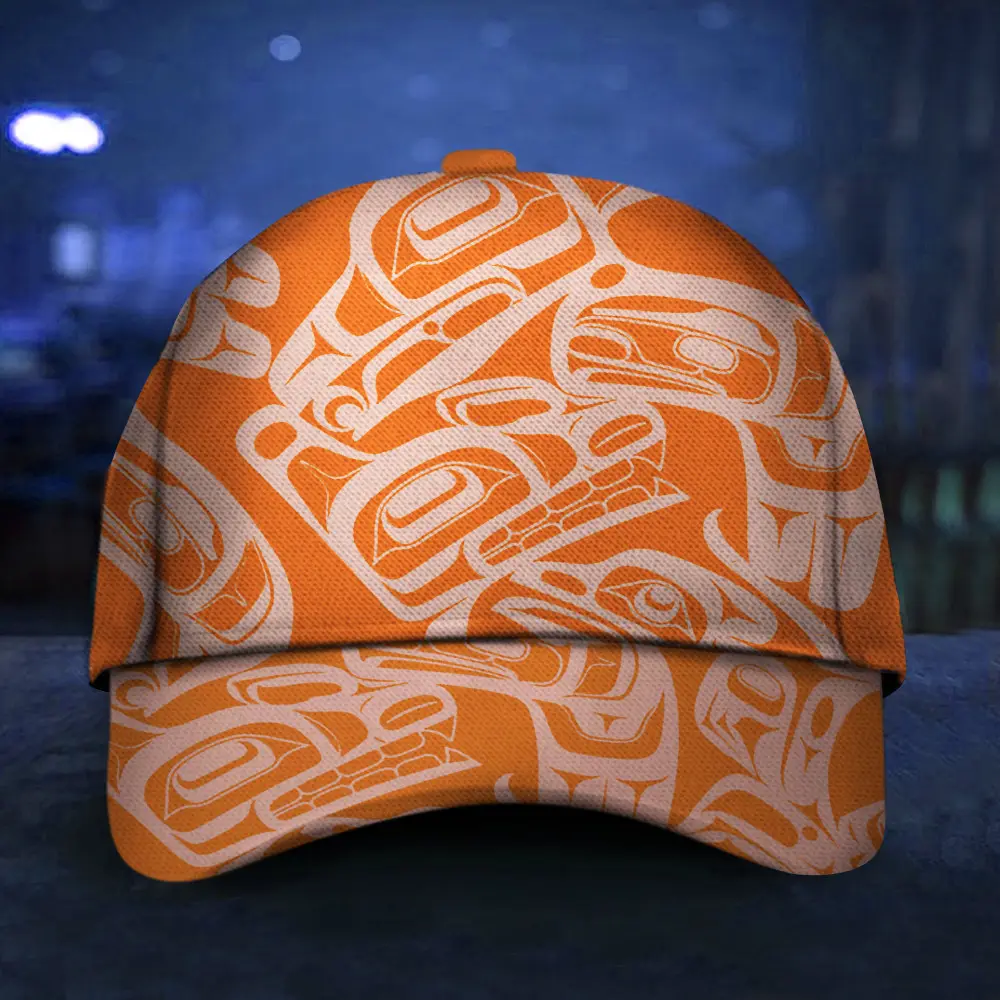Wolf Pacific Northwest Hat Haida Art Wolf 3D Printed Merchandise
