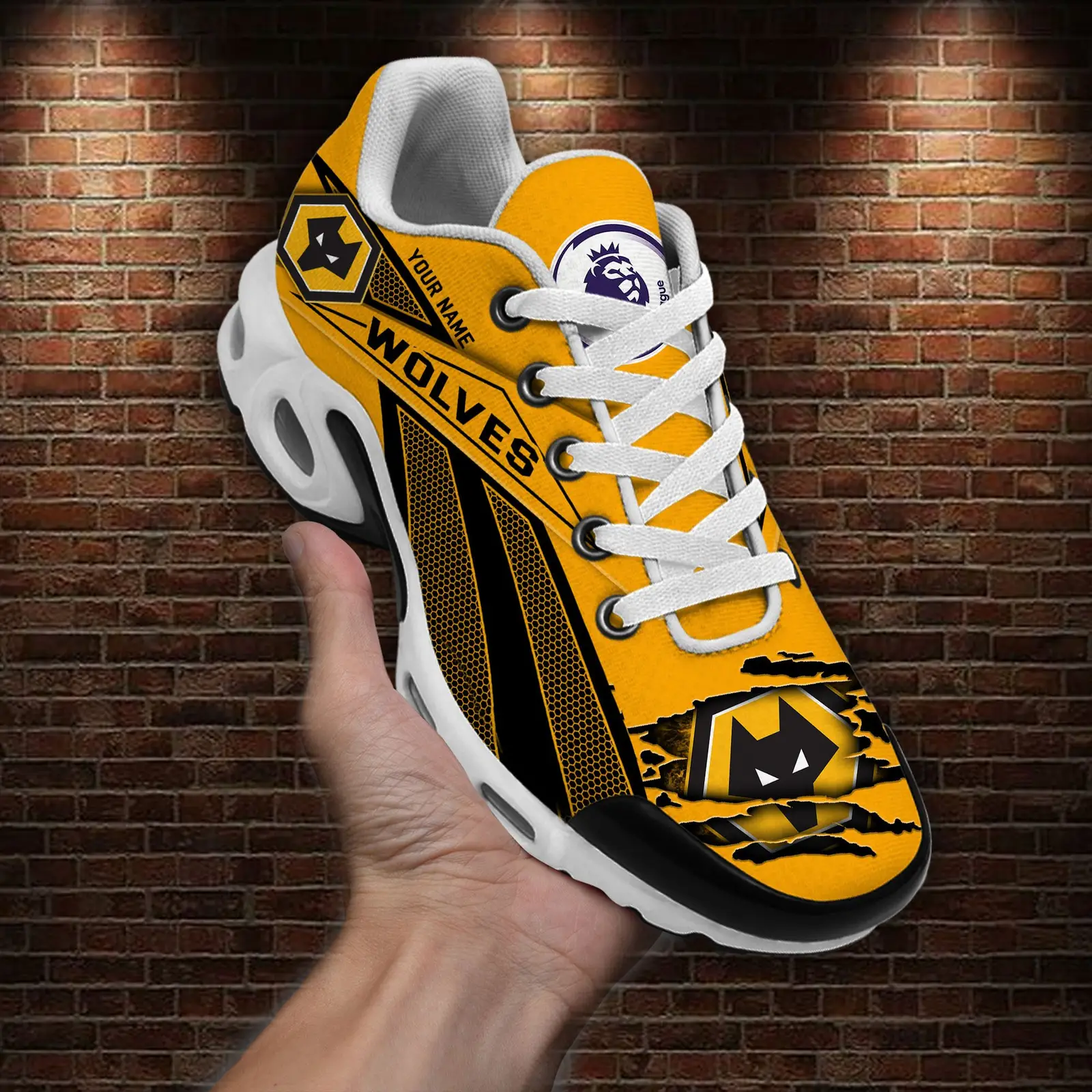 Wolverhampton Wanderers F.C Air Max Plus Shoes Sneakers For Men And Women Wolverhampton Wanderers F.C Air Max Plus Shoes Sneakers For Men And Women - Image 1