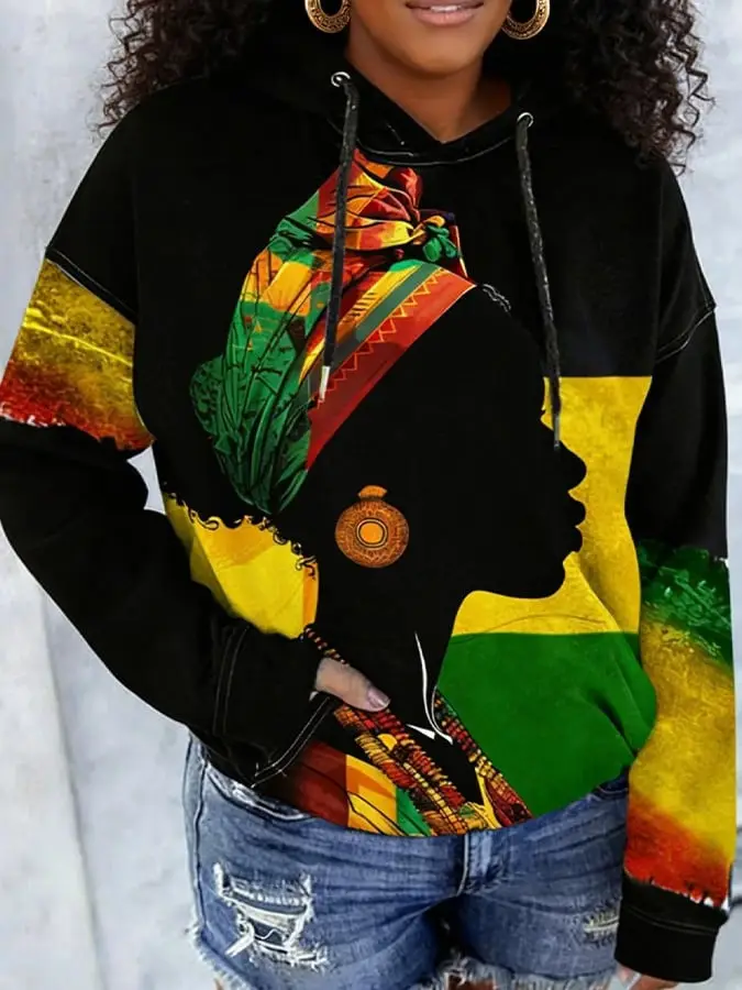 Women's Black History Month Hoodie Heritage Celebration Apparel Gift For Her Women's Black History Month Hoodie Heritage Celebration Apparel Gift For Her - Image 1