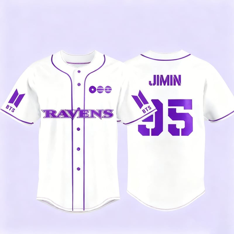 Women's BTS World Tour Jersey Shirt Jimin Bangtan Boys Kpop Concert Apparel Best Gift For Sister