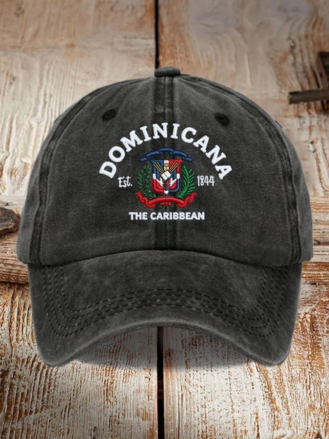 Women's Dominican Baseball Dad Hat Est 1844 The Caribbean Baseball Cap Gift For Fans