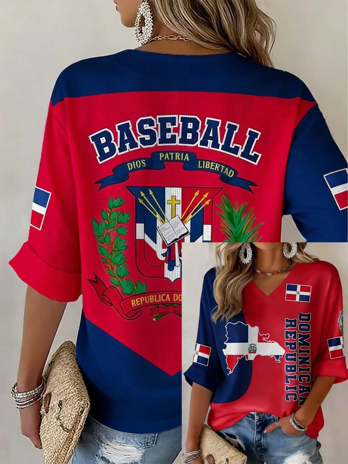 Women's Dominican Baseball Jersey Shirt Republic Baseball Clothes Gift Ideas For Friends