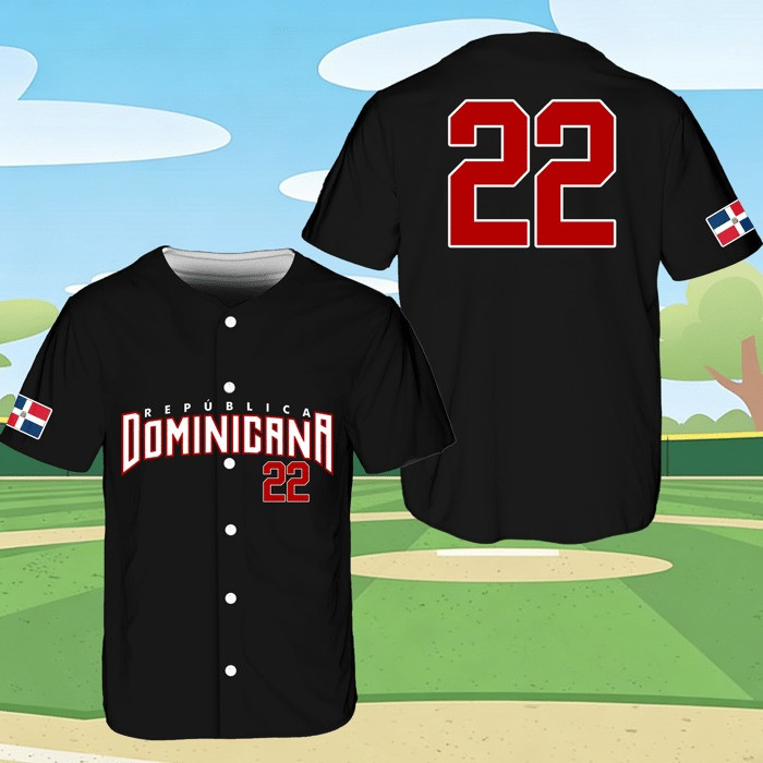 Women's Dominicana Baseball Jersey Shirt Game Day Dominican Republic Clothes Gift For Besties