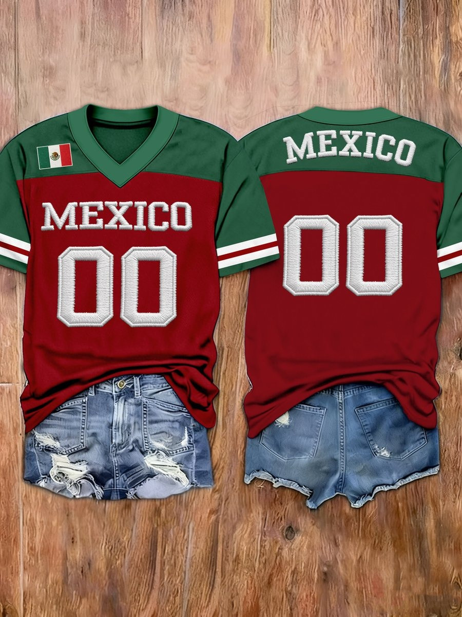 Women's Mexico Baseball World Baseball Classic Jersey Print Go Mexico Clothing