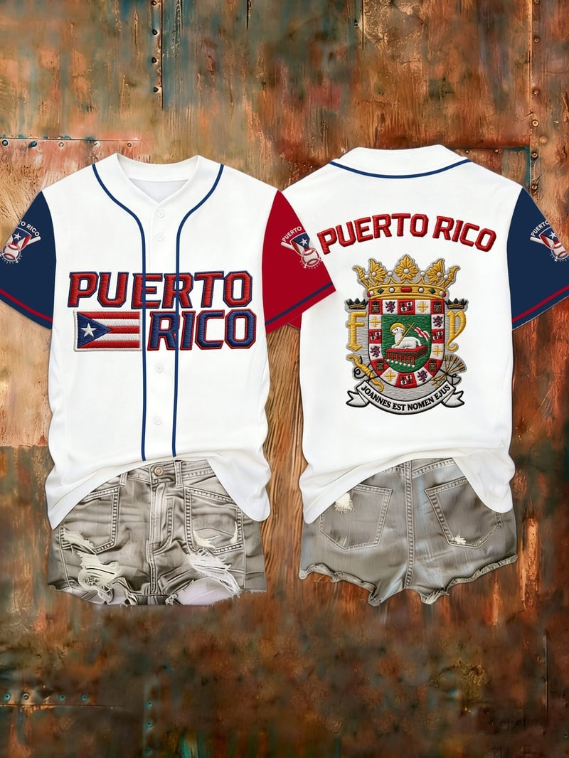 Women's Puerto Rico Baseball Jersey World Baseball Classic 2026 Merch Game Day Outfits