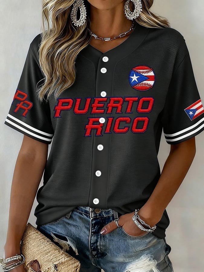Women's Puerto Rico World Baseball Classic Jersey WBC 2026 Outfit Gift for Mom