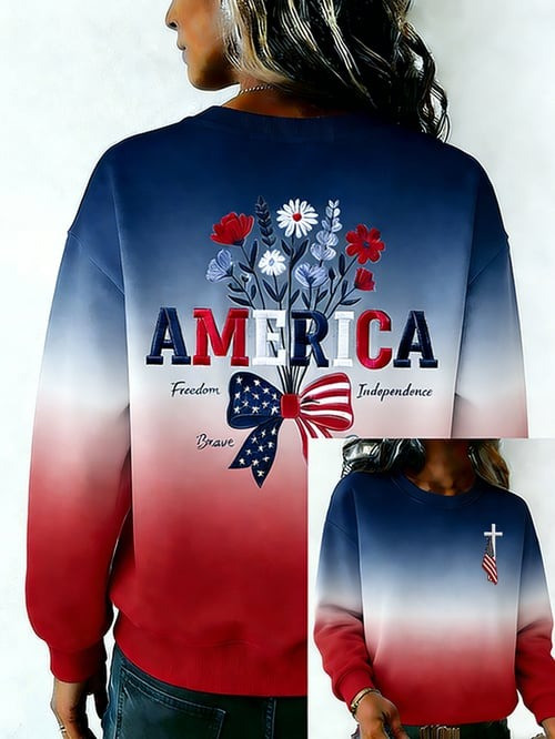 Women's Retro 250th Anniversary Sweatshirt 250 Years Of America Clothes Gift For Her