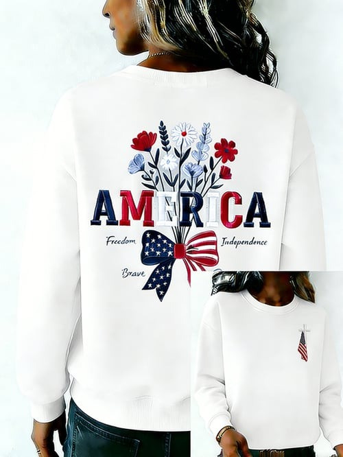 Women's Retro 250th Anniversary Sweatshirt Independence Day Clothing Gift For Mother