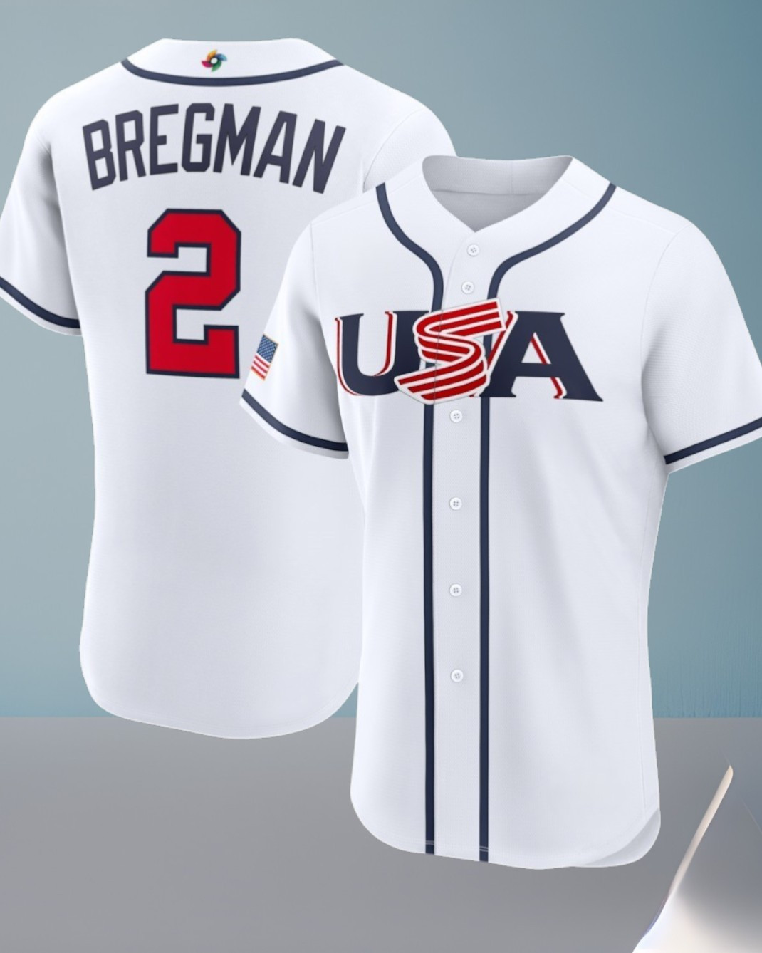 Women's USA World Baseball Classic Alex Bregman 2026 Baseball Name & Number Jersey Gift For Baseball Lovers Women's USA World Baseball Classic Alex Bregman 2026 Baseball Name & Number Jersey Gift For Baseball Lovers - Image 1