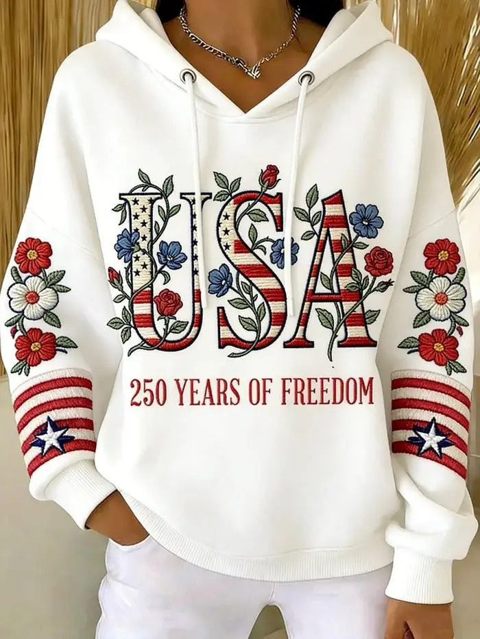 Women's Vintage America 250Th Anniversary Hoodie 250 Years Of Freedom Clothes Gift For Her Women's Vintage America 250Th Anniversary Hoodie 250 Years Of Freedom Clothes Gift For Her - Image 1