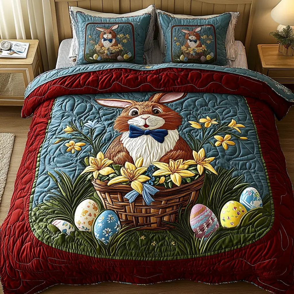 Woodland Bloom Quilted Bedding Set Holiday Bedspread Set Gifts For Girlfriends Woodland Bloom Quilted Bedding Set Holiday Bedspread Set Gifts For Girlfriends - Image 1