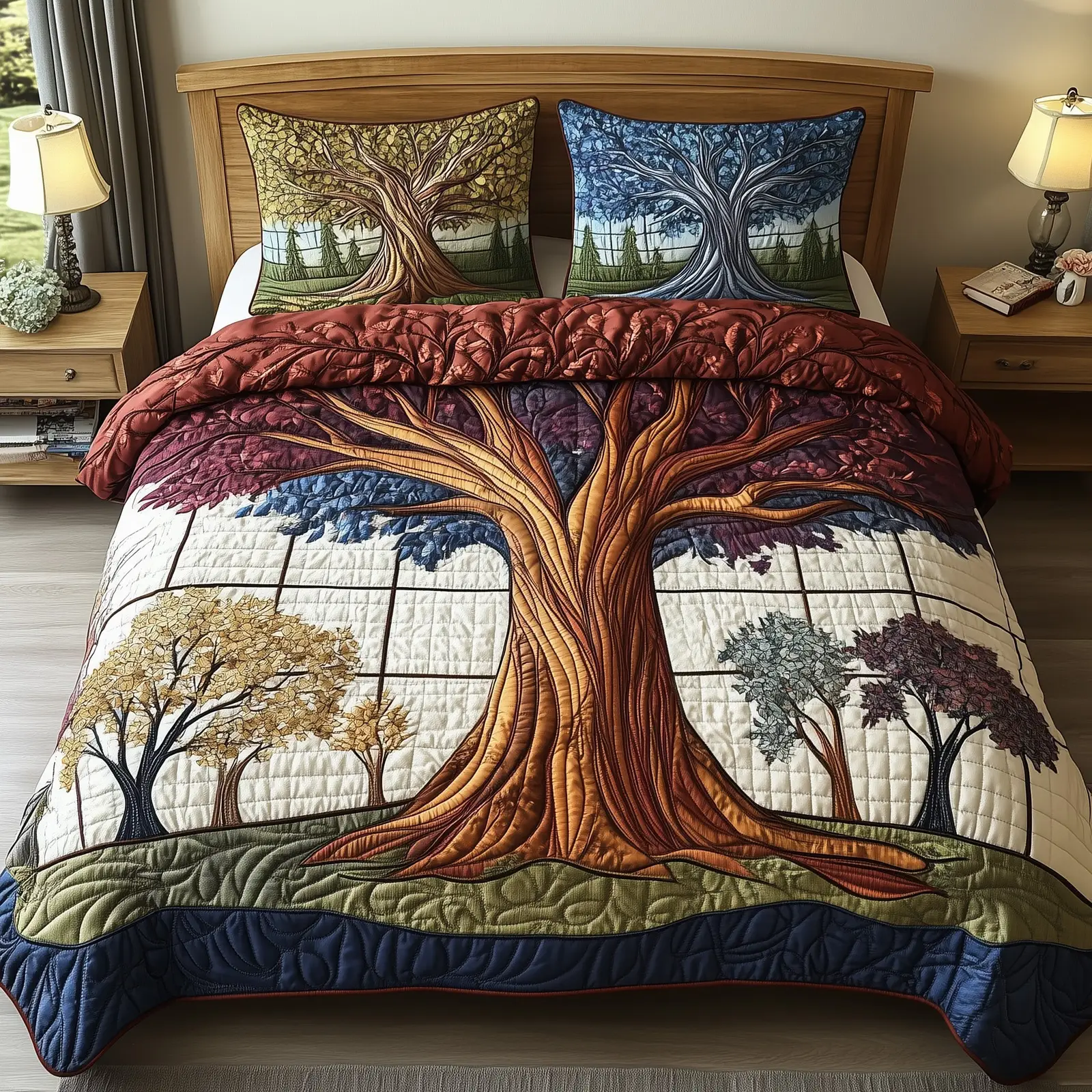 Woodland Haven Quilted Bedding Set Elegant Bedding