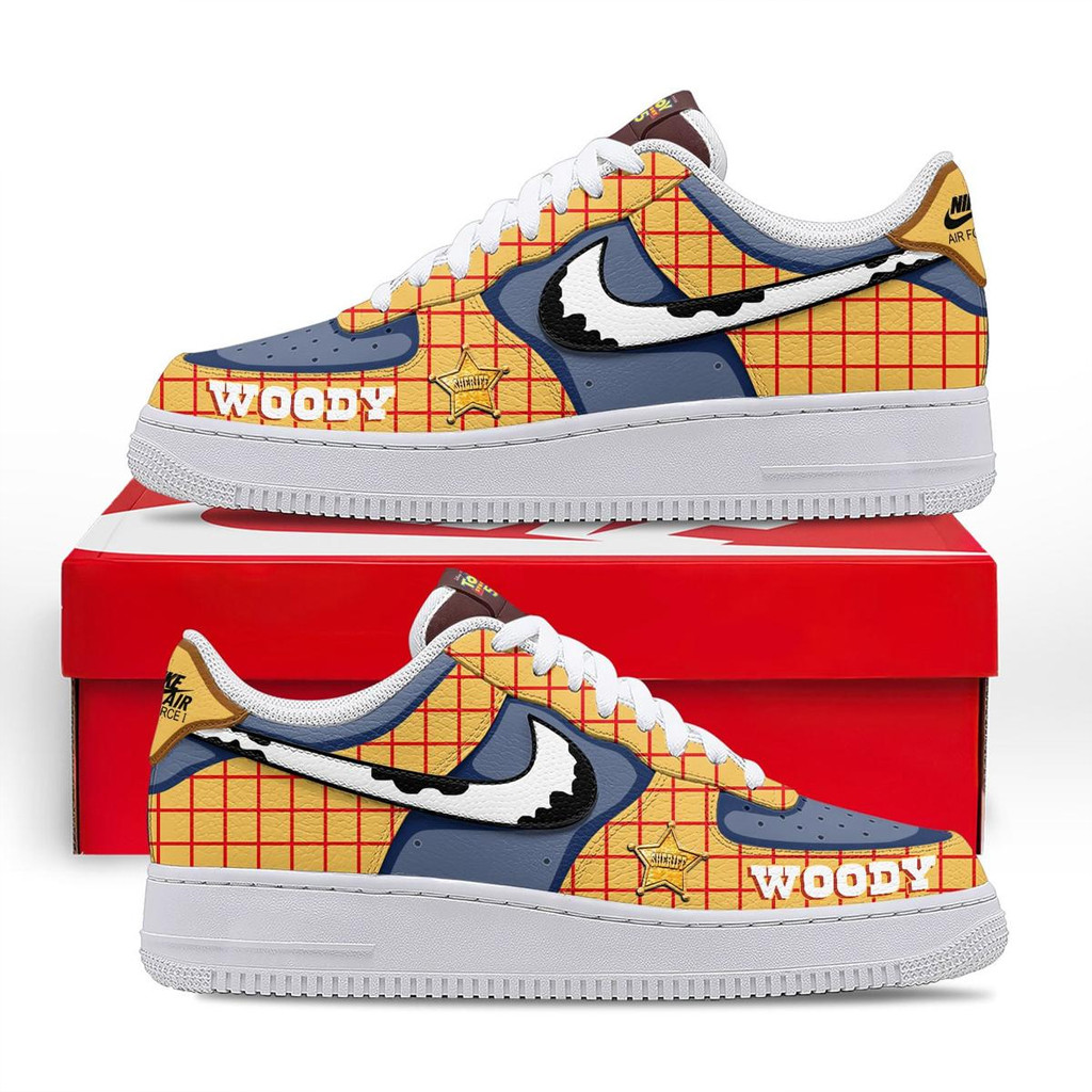 Woody Toy Story 5 Air Force 1 Sneakers Shoes 2026 Woody Toy Story Merch Birthday Gifts Ideas