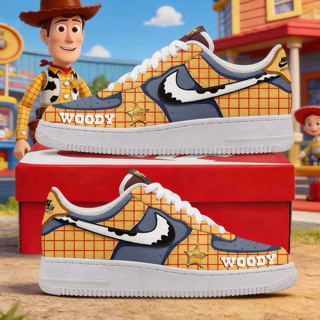 Woody Toy Story Air Force 1 Shoes Sneakers