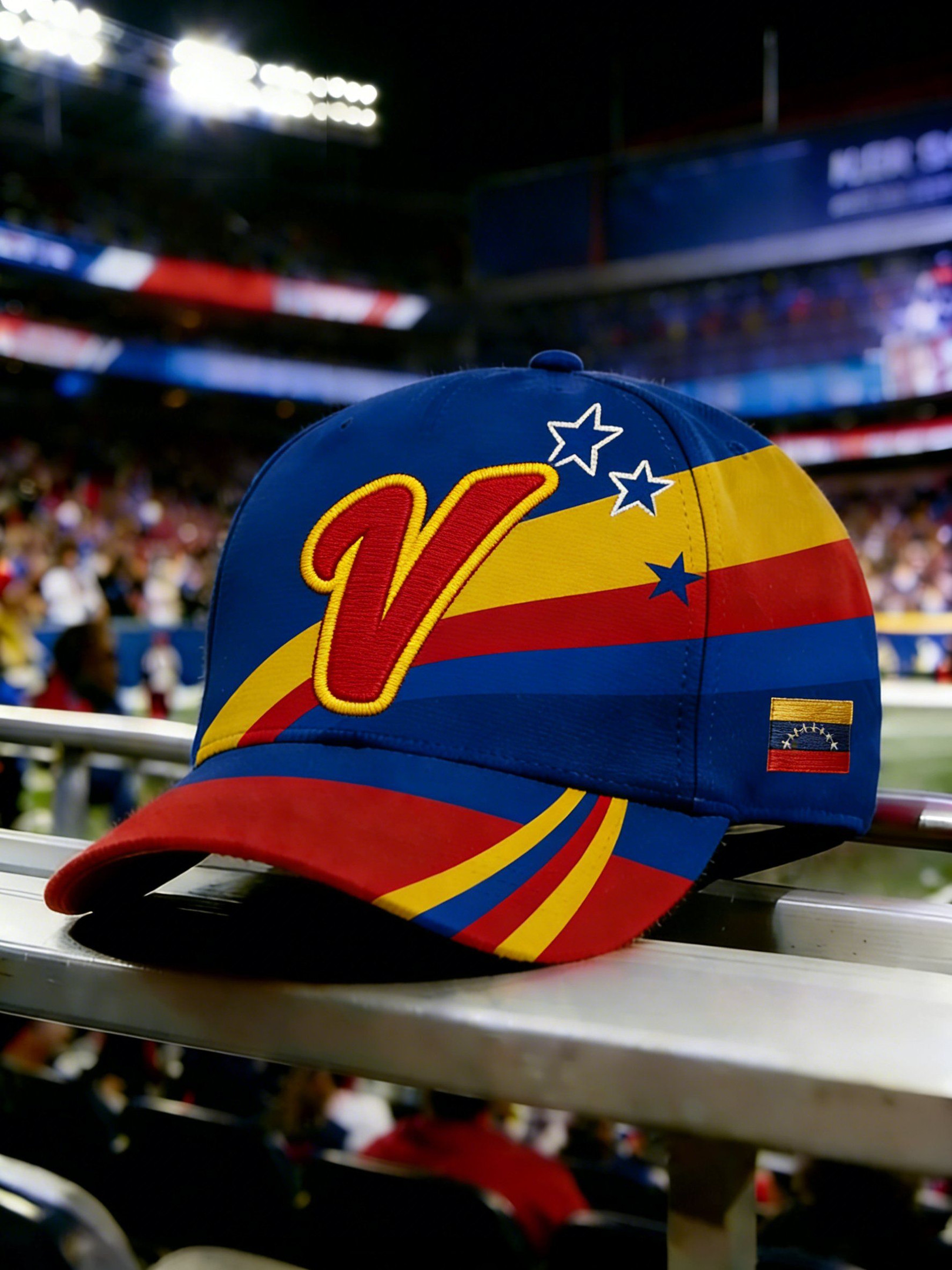 World Baseball Classic 2026 Baseball Cap Venezuela Bold Red Blue Yellow Flag Hat For Fans World Baseball Classic 2026 Baseball Cap Venezuela Bold Red Blue Yellow Flag Hat For Fans - Image 1