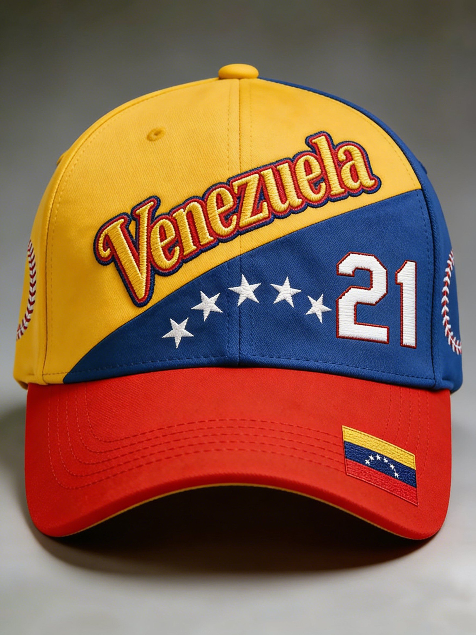 World Baseball Classic Champions 2026 Baseball Cap Venezuela 21 And Star Flag Merch Gift Ideas