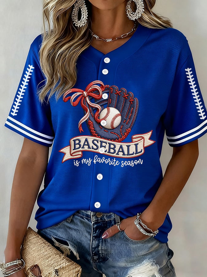 World Baseball Classic Jersey Baseball Is My Favorite Season Jersey Women's WBC 2026 Merch World Baseball Classic Jersey Baseball Is My Favorite Season Jersey Women's WBC 2026 Merch - Image 1
