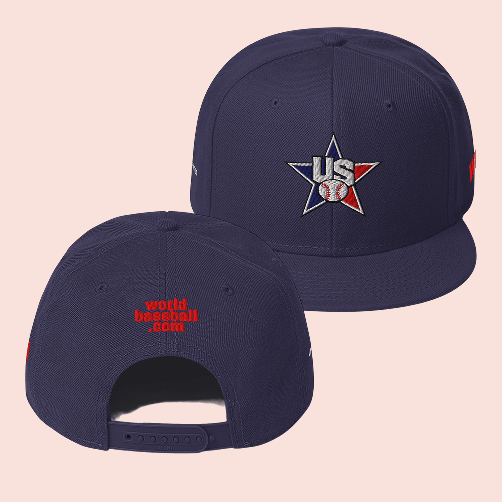 World Baseball Classic Merch 2026 USA WBC Snapback Hat Team USA Baseball Merch Navy World Baseball Classic Merch 2026 USA WBC Snapback Hat Team USA Baseball Merch Navy - Image 1