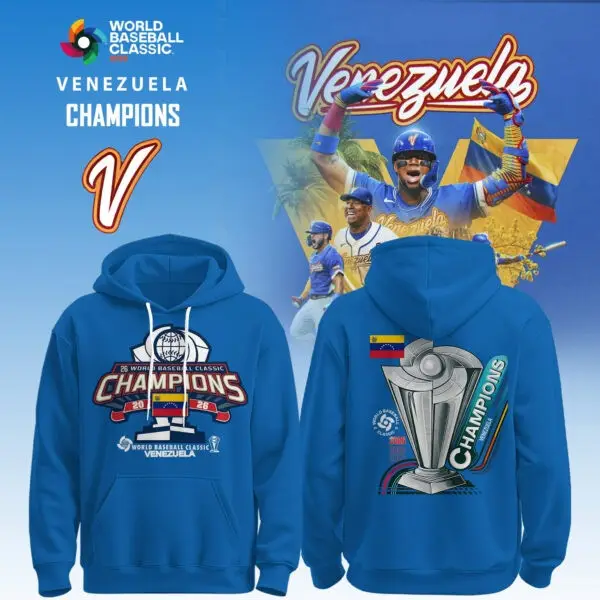 World Baseball Classic X Venezuela Champions 2026 Hoodie Venezuela Baseball Merch WBC