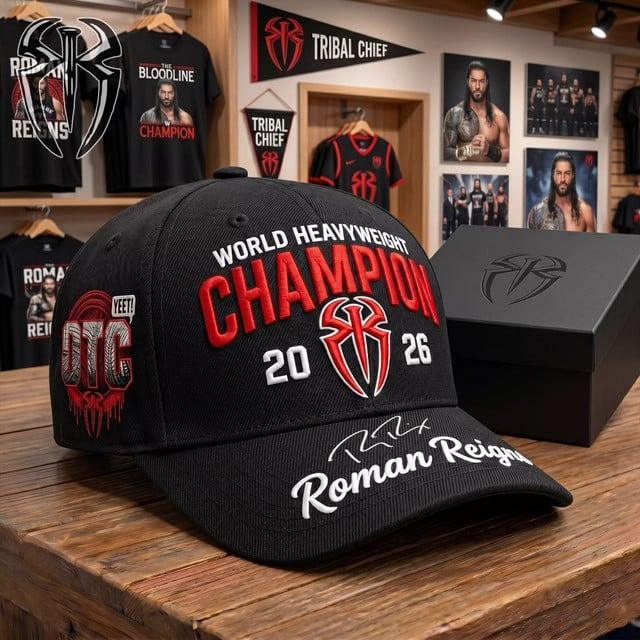 World Heavyweight Champion 2026 Dad Hat Roman Reigns Ball Cap Gift Ideas For Fans