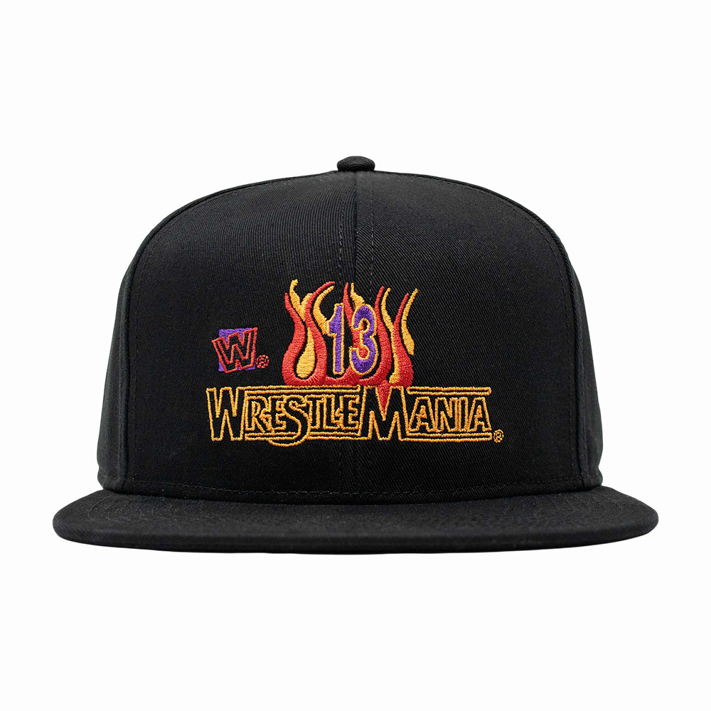 WrestleMania 13 Snapback Hat WWE WrestleMania Trucker Cap Best Present For Husband WrestleMania 13 Snapback Hat WWE WrestleMania Trucker Cap Best Present For Husband - Image 1