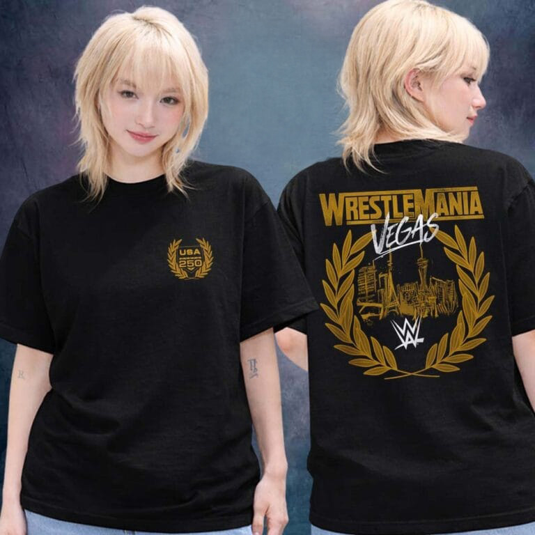 WWE Wrestlemania 42 Merch Las Vegas USA 250 Legacy T-Shirt Fans Gift Ideas