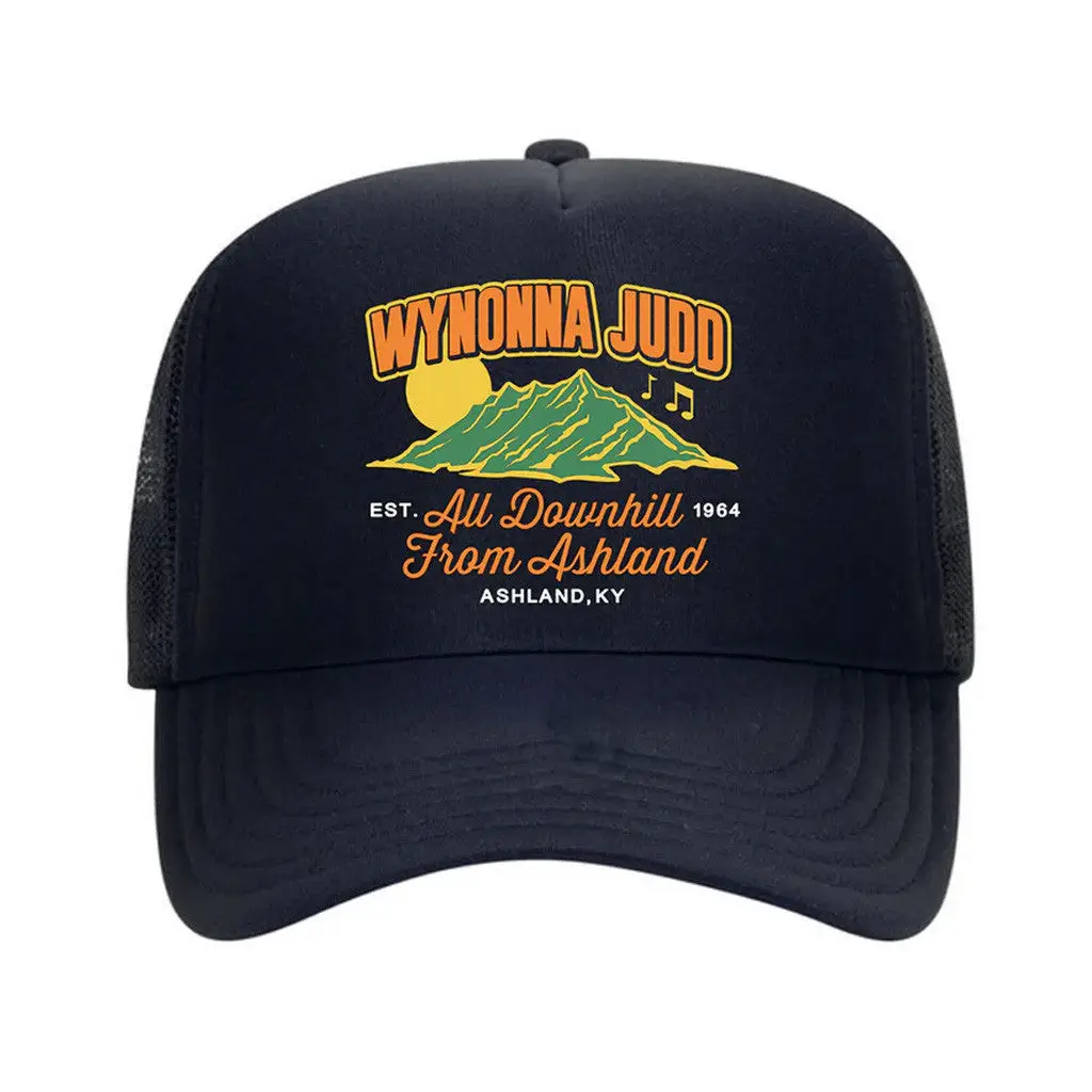 Wynonna Judd Merch Tour 2025 All Downhill From Ashland Trucker Hat Gifts For Him -WearandDecor