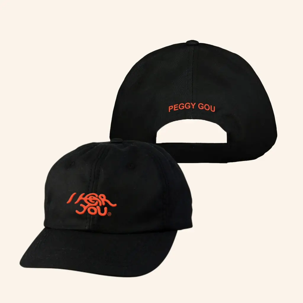 XL Recordings Merch I Hear You Peggy Gou Embroidered Cap Gifts For Your Boyfriend -WearandDecor