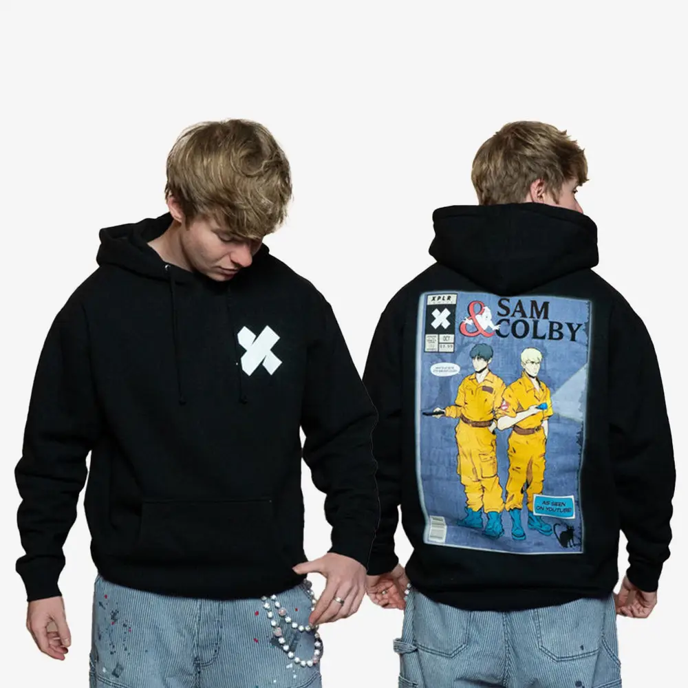 XPLR Comic Hoodie Sam And Colby Merch Funny Gift For Best Friends XPLR Comic Hoodie Sam And Colby Merch Funny Gift For Best Friends - Image 1