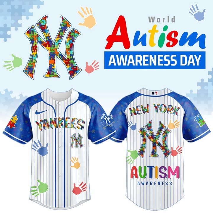 Yankees Autism Awareness Jersey New York Yankees Autism Awareness Merch Gift For Game Day