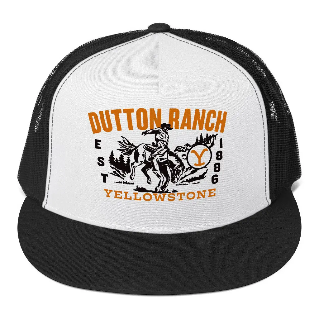 Yellowstone Merch Yellowstone Dutton Ranch Trucker Hat Snapback Xmas Gifts For Dad - WearandDecor