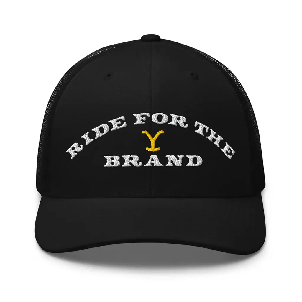 Yellowstone Merch Yellowstone Ride For The Brand Trucker Hat Embroidered Gifts For Husband - WearandDecor