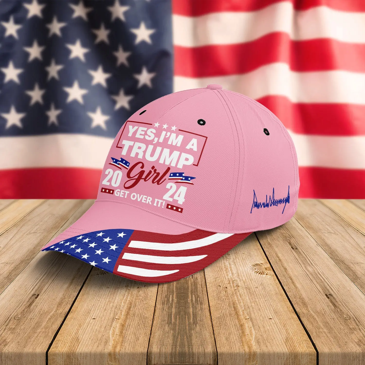 Yes I'm A Trump Girl 2024 Hat Support Trump For President Republican Hat Patriotic Gifts