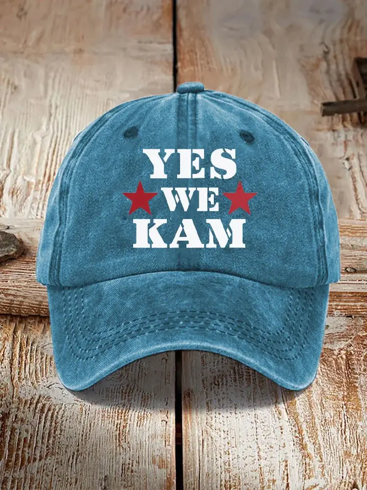 Yes We Kam Hat Vote Harris Walz For President VP Cap 2024 President Election Hat Yes We Kam Hat Vote Harris Walz For President VP Cap 2024 President Election Hat - Image 1