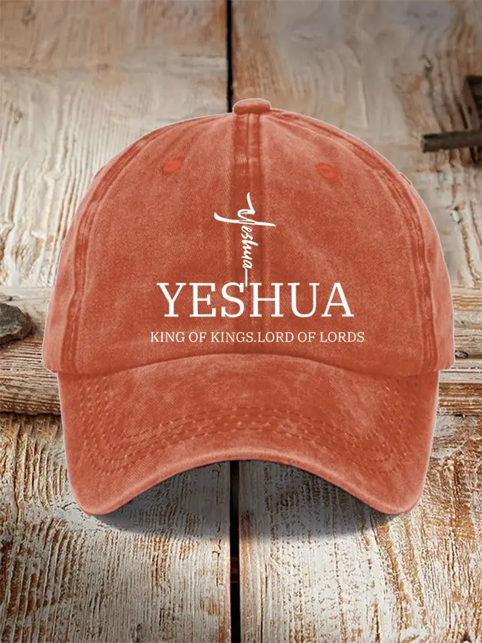 Yeshua King Of Kings Lord Of Lords Hat Faith In Jesus Christian Baseball Cap Gifts -WearandDecor