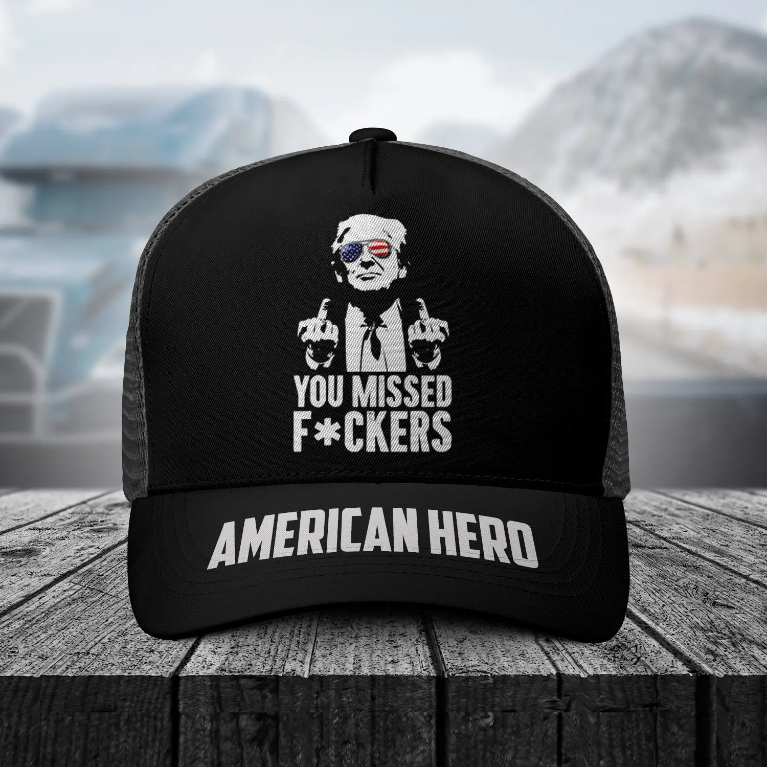 You Missed Fckers Hat Donald Trump Rally Shooting Hat Trump 2024 Merch MAGA Gifts