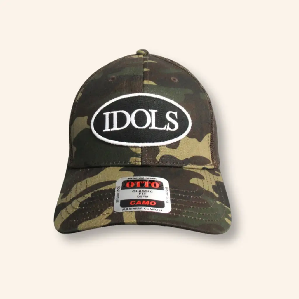 Yungblud Merch Idols Camo Trucker Hat Embroidered Christmas Gifts For Dad -WearandDecor