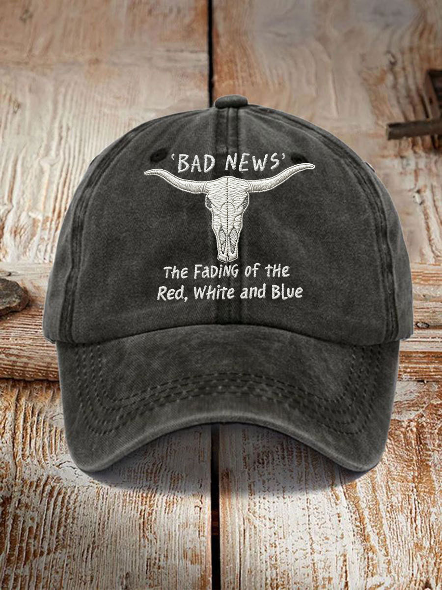 Zach Bryan Merch Hat The Fading Of The Red White And Blue Music Merch Gift For Fans