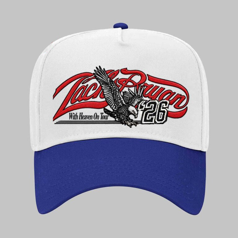 Zach Bryan Merch With Heaven On Tour 2026 Eagle Hat Zach Bryan Tour Merch Gifts For Fans