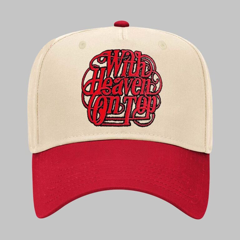 Zach Bryan With Heaven On Top 2026 Tour Merch Logo Red Hat Zach Bryan Merch Music Lover Gifts