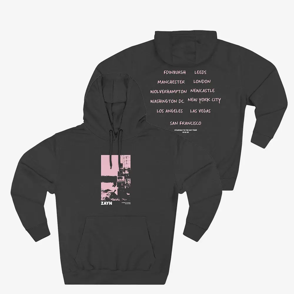 Zayn Malik Antenna Itin Faded Three-Panel Fleece Hoodie Zayn Malik Merch Music Fan Gift