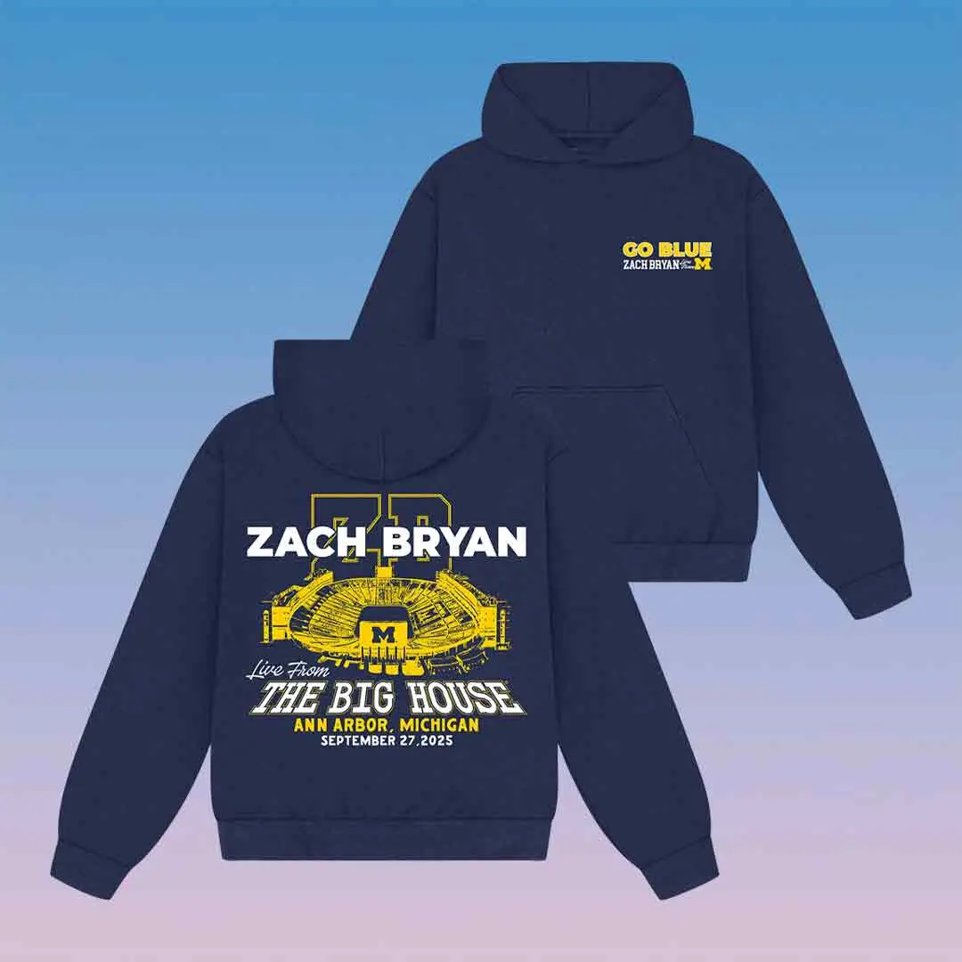 ZB Go Blue Hoodie ZB Merch Concert Apparel for Fans