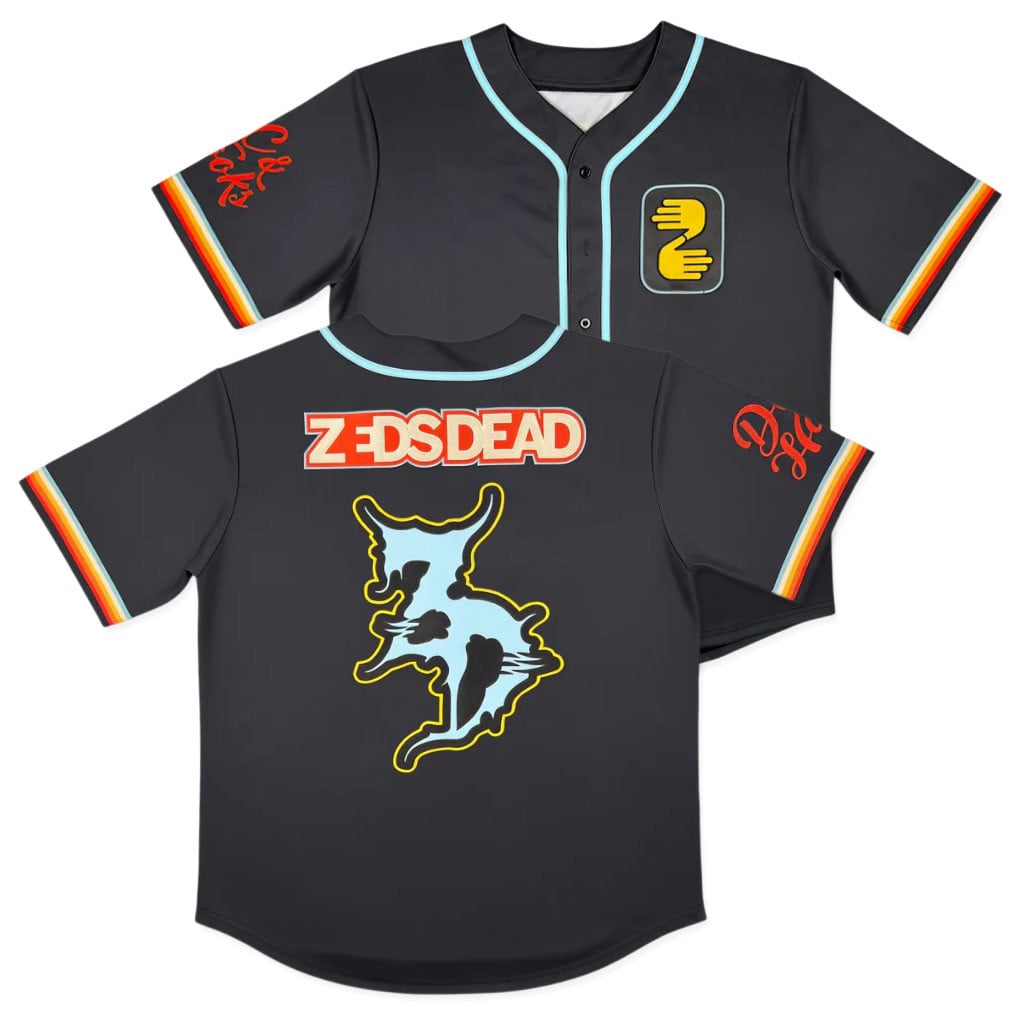 Zeds Dead Merch 2026 Retrontario Baseball Jersey Music Related Gifts For Guys