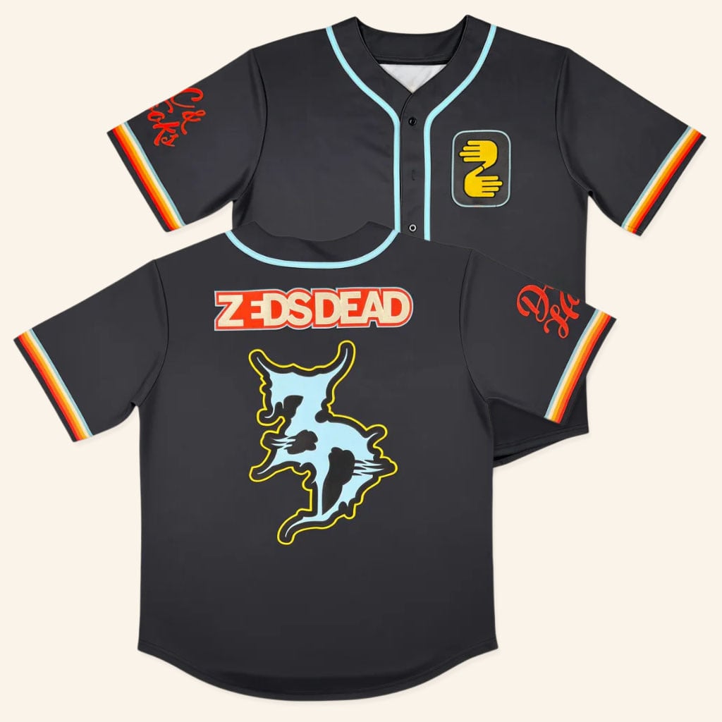 Zeds Dead Merch 2026 Retrontario Baseball Jersey Music Related Gifts For Guys - WearandDecor
