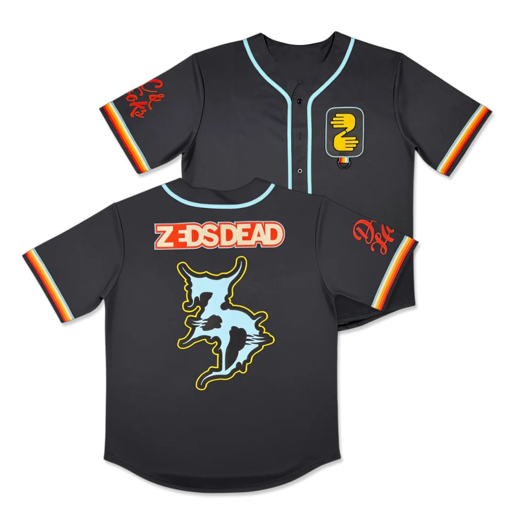 Zeds Dead Merch 2026 Zeds Dead Retrontario Baseball Jersey Gifts For Electronic Fans